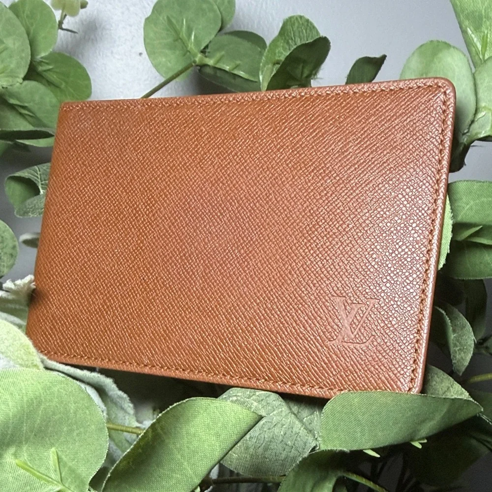 Brown Louis Vuitton Card Holder Id Wallet Logo SP0999 Luxury Insert